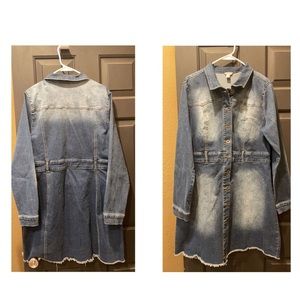 Denim Dress, long sleeve